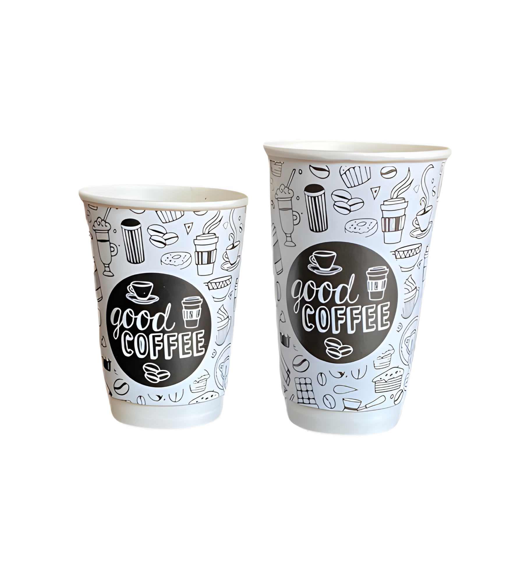 Vasos doble pared con impresión generica